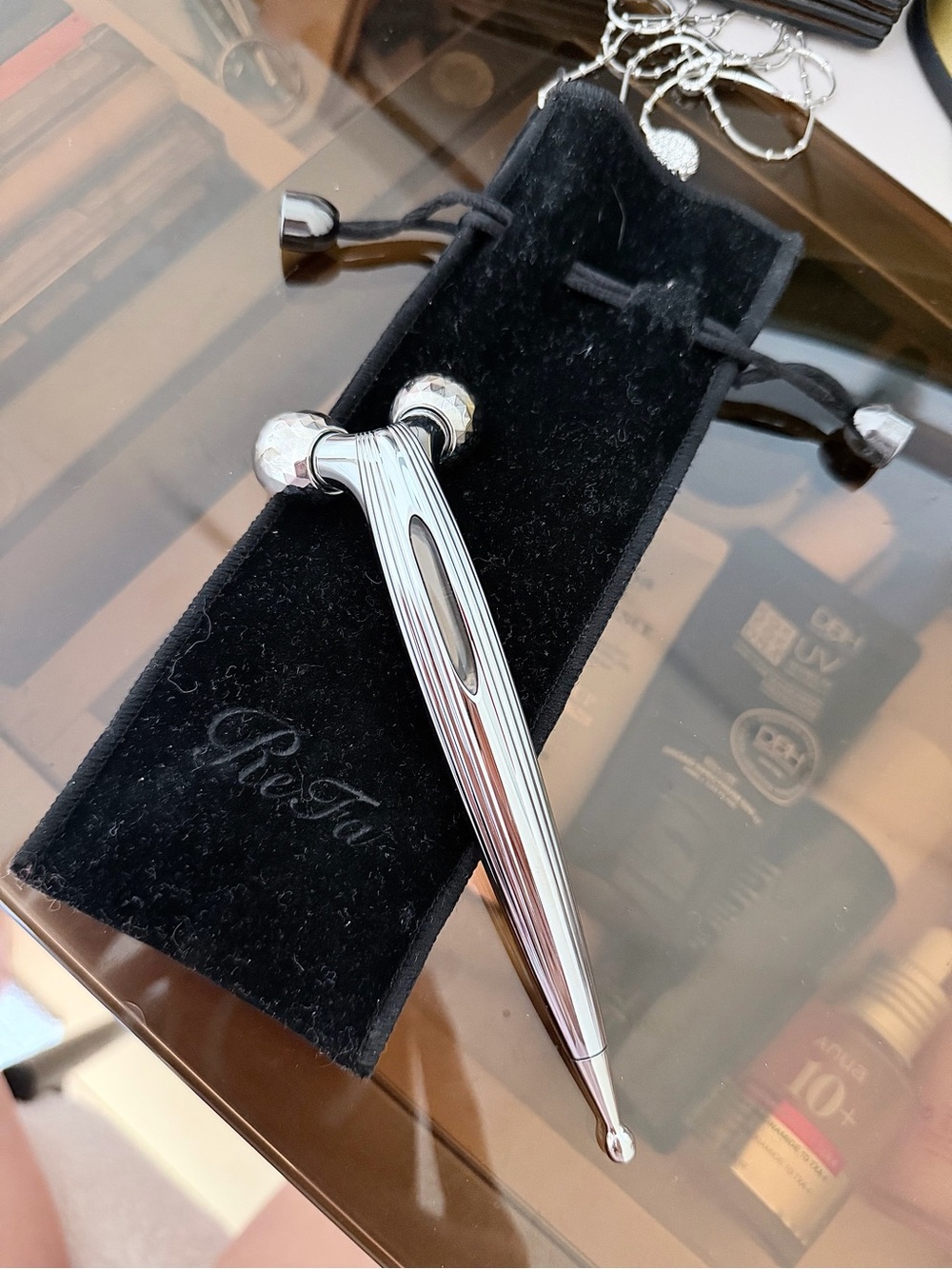 Refa S Carat Ray RF-SR2150B MTG Platinum Beauty facial Roller-Made in Japan